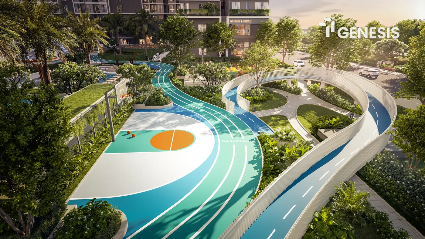 OLYMPIC – Khu vận động thể chất · ~870 m²